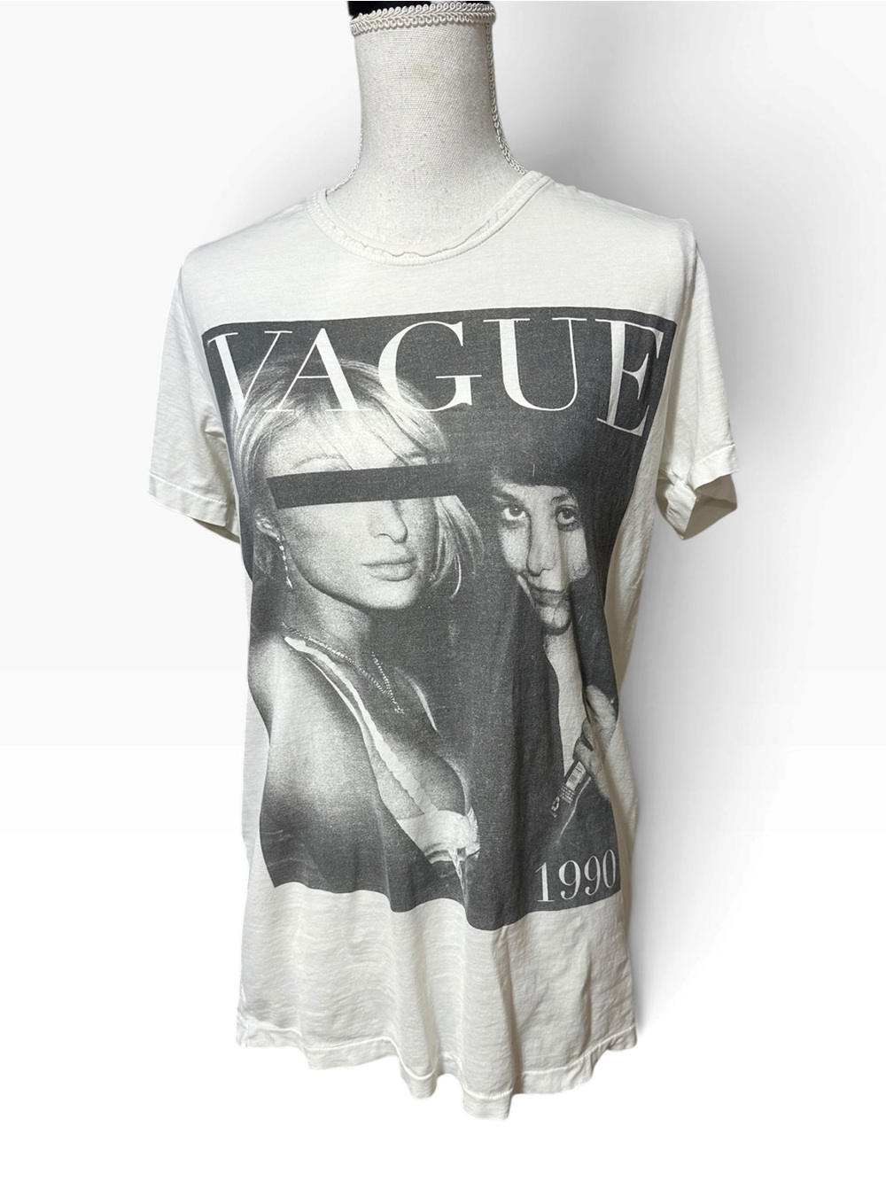 Ksubi White 'VAGUE 1990' Paris Hilton Photo-Print Tee